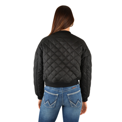 Wrangler Womens Dallas Crop Bomber Jacket