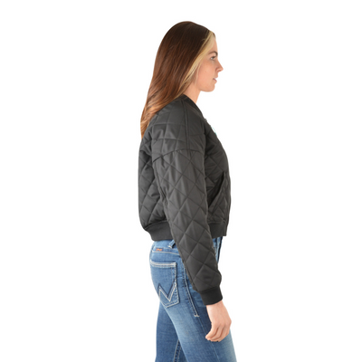 Wrangler Womens Dallas Crop Bomber Jacket