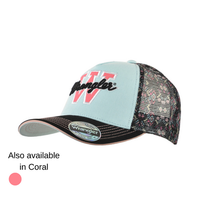 Wrangler Womens Holly Square Front Trucker Cap