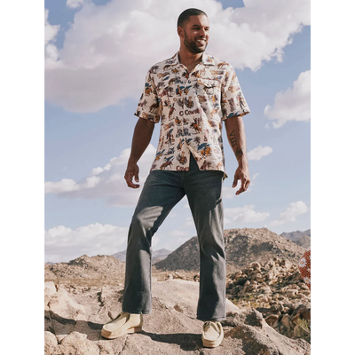 Wrangler Mens Coconut Cowboy Snap Front SS Shirt