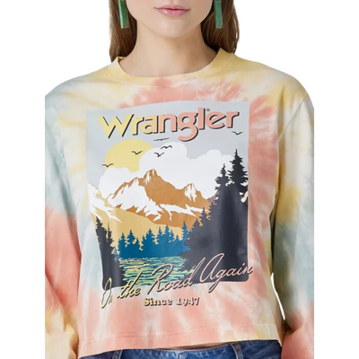 Wrangler Womens Retro Tie Dye LS Tee