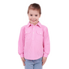 Hard Slog Boys/Girls Luvenia Half Button LS Shirt