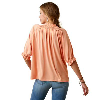 Ariat Womens Petunia 3/4 Sleeve Top
