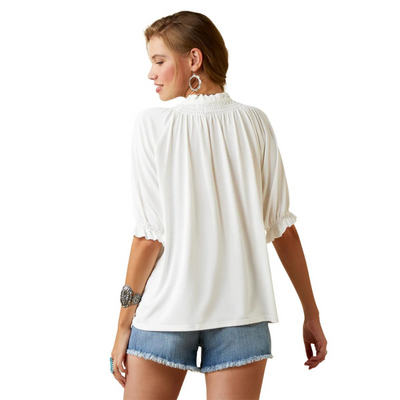 Ariat Womens Petunia 3/4 Sleeve Top