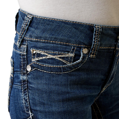 Ariat Womens REAL Mid Rise Bootcut Miriam Jeans