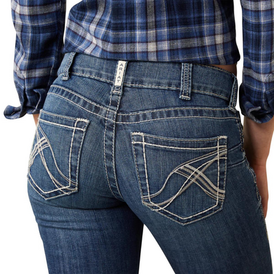 Ariat Womens REAL Mid Rise Bootcut Miriam Jeans