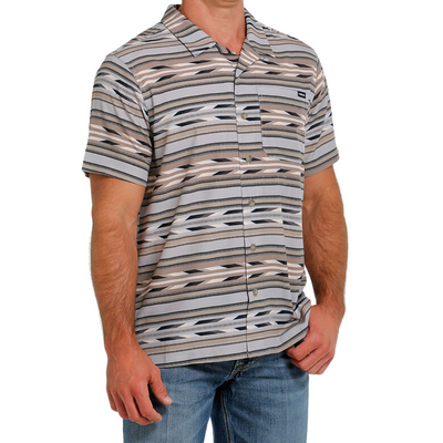 Cinch Mens Western Camp SS Shirt