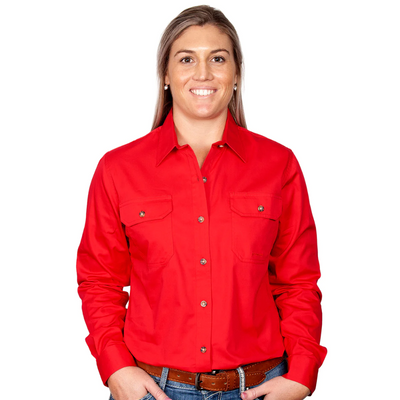 Just Country Womens Brooke Full Button Workshirt