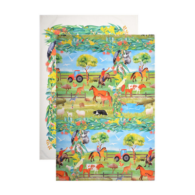 Thomas Cook Farm Friends Tea Towel 2 Pack