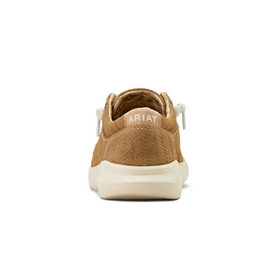 Ariat Womens Tan Woven Emboss Lace Up Hilo