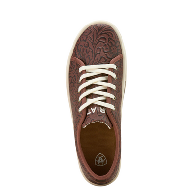 Ariat Womens Floral Embossed Skylar Lace Up