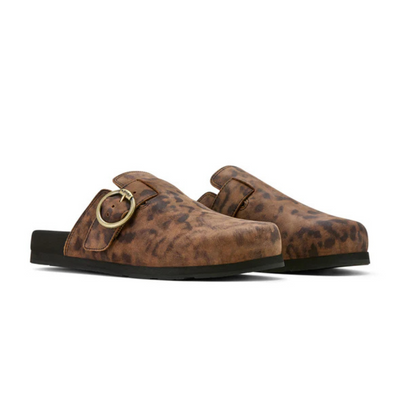 Ariat Womens Leopard Suede Country Mule