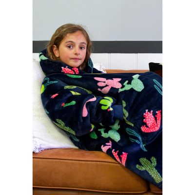 Pure Western Kids Cactus Snuggle Hoodie