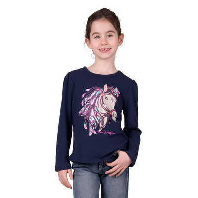 Pure Western Girls Kit Long Sleeve Tee
