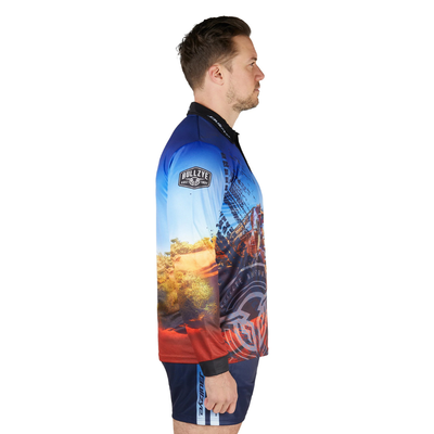 Bullzye Mens Road Train LS Fishing Shirt