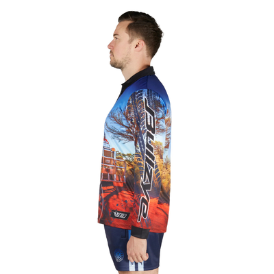 Bullzye Mens Road Train LS Fishing Shirt