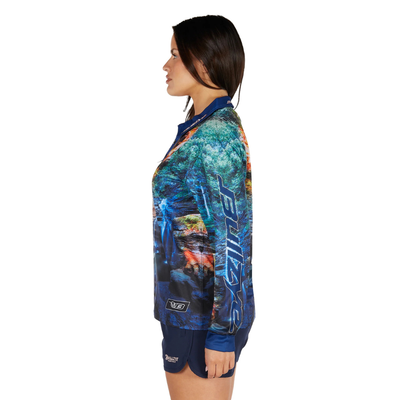 Bullzye Womens Waterfall LS Fishing Shirt