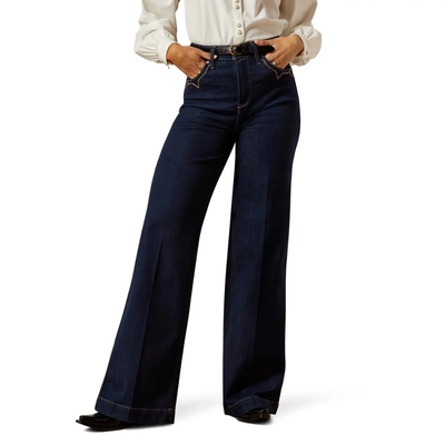 Ariat Womens Ultra High Rise Wide Leg Jeans