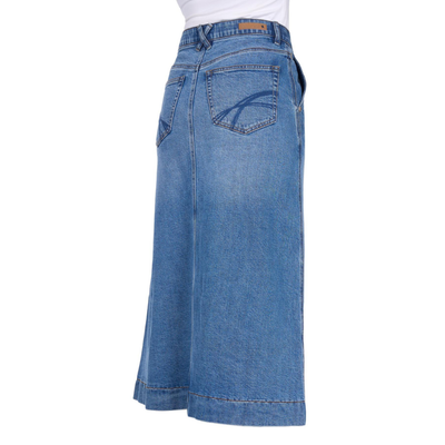 Thomas Cook Womens Nova Midi Stretch Denim Skirt