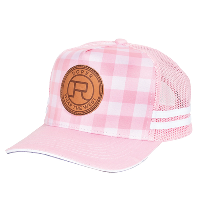 Roper Adult Mini Plaid Trucker Cap
