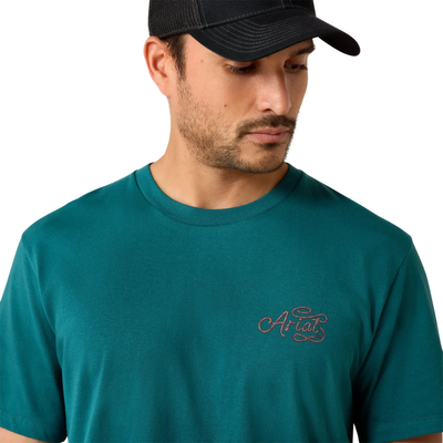 Ariat Mens Cattle Skull Home of the Brave SS Tee