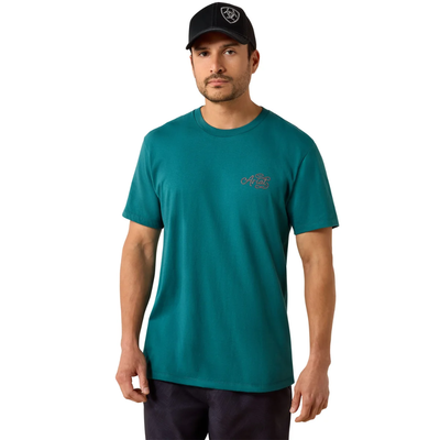 Ariat Mens Cattle Skull Home of the Brave SS Tee
