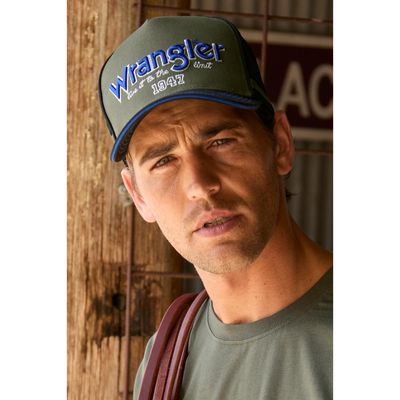 Wrangler Adult Dave Cypress/Black Trucker Cap