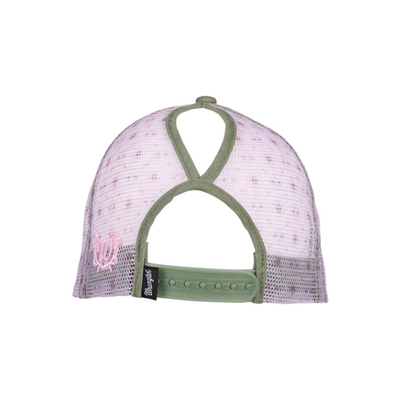 Wrangler Adult Lucy Khaki Marle Ponytail Trucker Cap