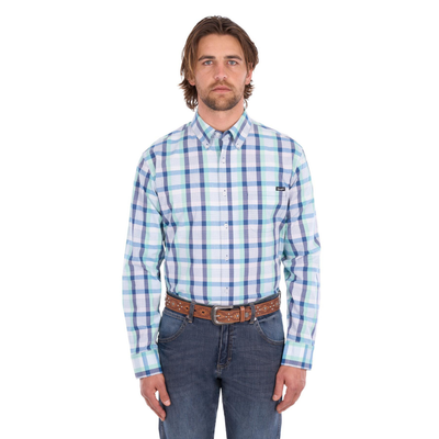 Wrangler Mens Dale Stretch 1 Pocket LS Shirt