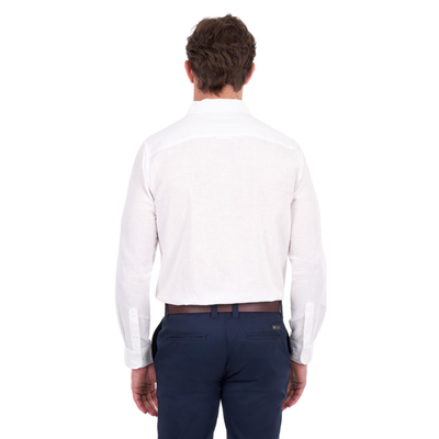 Thomas Cook Mens Linen Blend LS Shirt