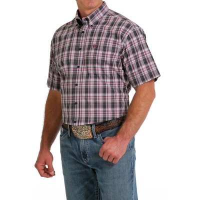 Cinch Mens Arena Check SS Shirt