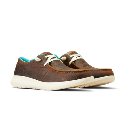 Ariat Womens Brown Blanket Embossed Hilo