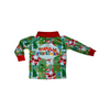 Boys/Girls Christmas Fishing Shirt Jolly Santa Check