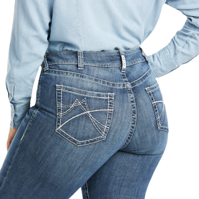 Ariat Womens REAL Mid Rise Straight Leg Arrow Fit Gianna Jean