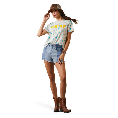 Ariat Womens REAL Cactus Garden SS Tee