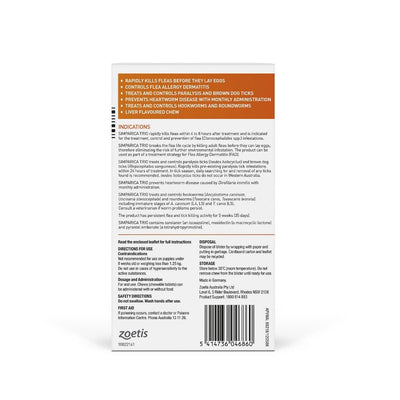 Simparica Trio 5.1-10kg Orange 3Pk