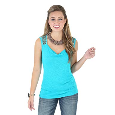 Wrangler Womens Rock 47 Drape Neck Singlet