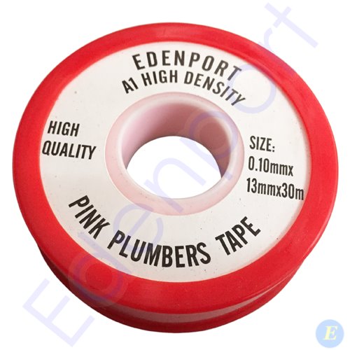 Thread Tape Pink Plumbers .1x12mm 10m
