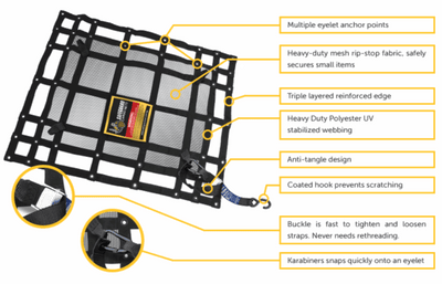 Safeguard Cargo Net Large Single Cab Rated 1000kg