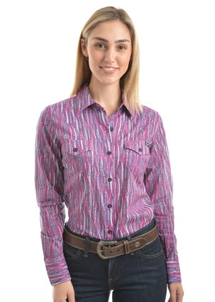 Wrangler Womens Cora Print Long Sleeve Shirt