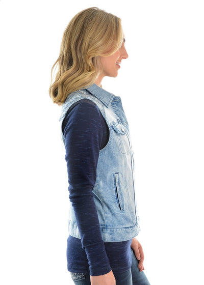 Pure Western Womens Valerie Denim Vest