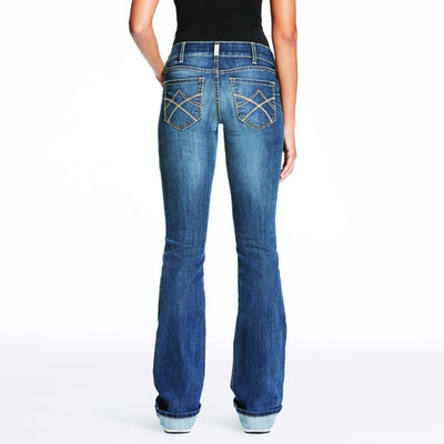 Ariat Womens REAL Mid Rise Bootcut Tulip Jean 10023500