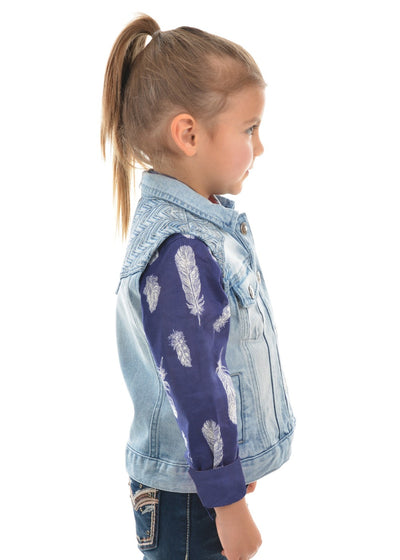 Pure Western Girls Valerie Denim Vest
