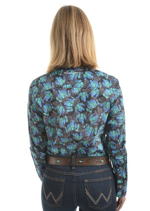 Wrangler Womens Juni Print Long Sleeve Shirt
