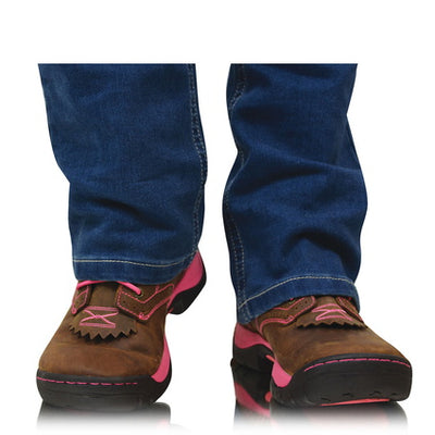 Twisted X Womens Pink Ribbon All Round Lace Up Boot