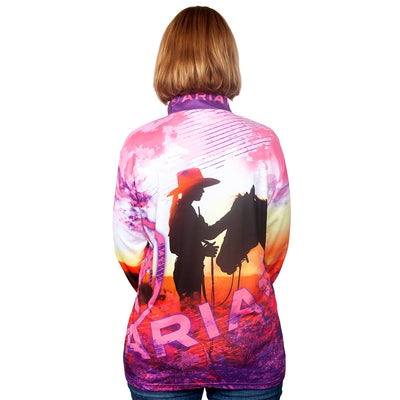 Ariat Womens Fishing Shirt Western Theme