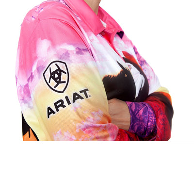 Ariat Womens Fishing Shirt Western Theme
