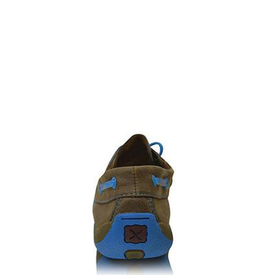 Twisted X Womens Driving Moc Bomber Neon Blue Lace Up Boot