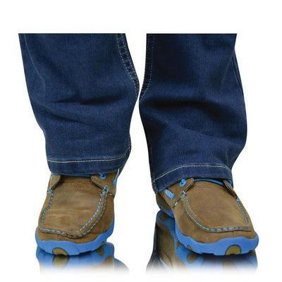 Twisted X Womens Driving Moc Bomber Neon Blue Lace Up Boot