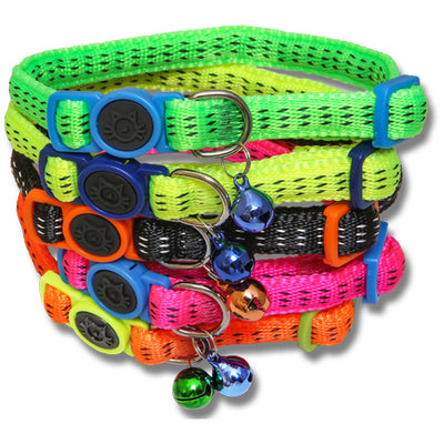 Cat Collar Nylon Padded with Safety Buckle 19-31cm
